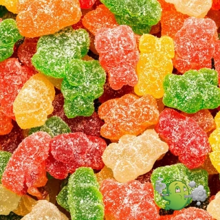 CBD Sour Gummy Bears 150mg CBD By Doobie Snacks.jpg